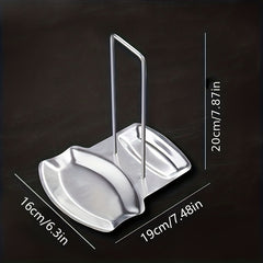 Stainless Steel Pot Lid Rack Shelf Drain Tray Bracket Rest Shelf Kitchen Accesso