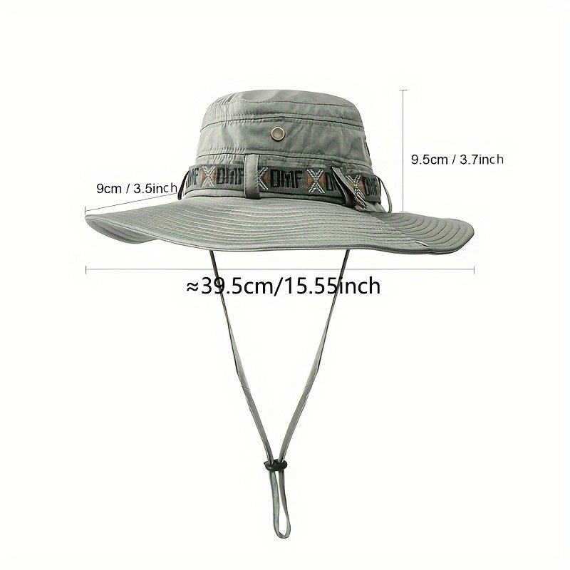 Summer Fisherman Hat Wide Brim Mesh Cap Outdoors Fishing Hat