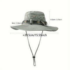 Summer Fisherman Hat Wide Brim Mesh Cap Outdoors Fishing Hat