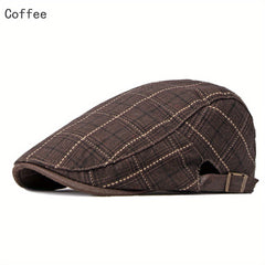 Plaid Beret Artist Caps Casual Hat