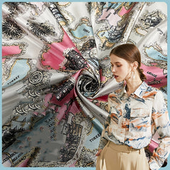Digital Printed Stretch Fabric for DIY Clothes Sewing