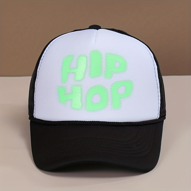 Letters Sports Sunhat And Sunscreen Casual Baseball Mesh Cap
