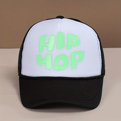 Letters Sports Sunhat And Sunscreen Casual Baseball Mesh Cap
