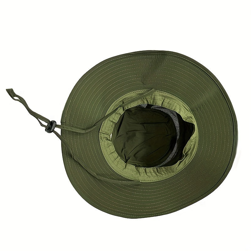 Breathable Wide Brim Cap Lightweight Sunscreen Mesh Hat