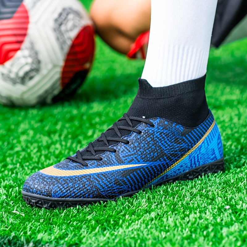 Professional TF Football Boots Anti skid Lace Up Soccer Cleats