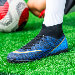 Professional TF Football Boots Anti skid Lace Up Soccer Cleats
