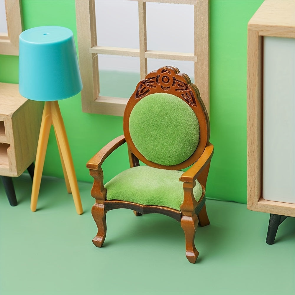 1/12 Dollhouse Chair Sofa Stool Furniture Model Toy