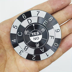 Fortune Spinner Toy Rock Paper Scissors YES NO Lucky Numbers 1 8 Durable Metal