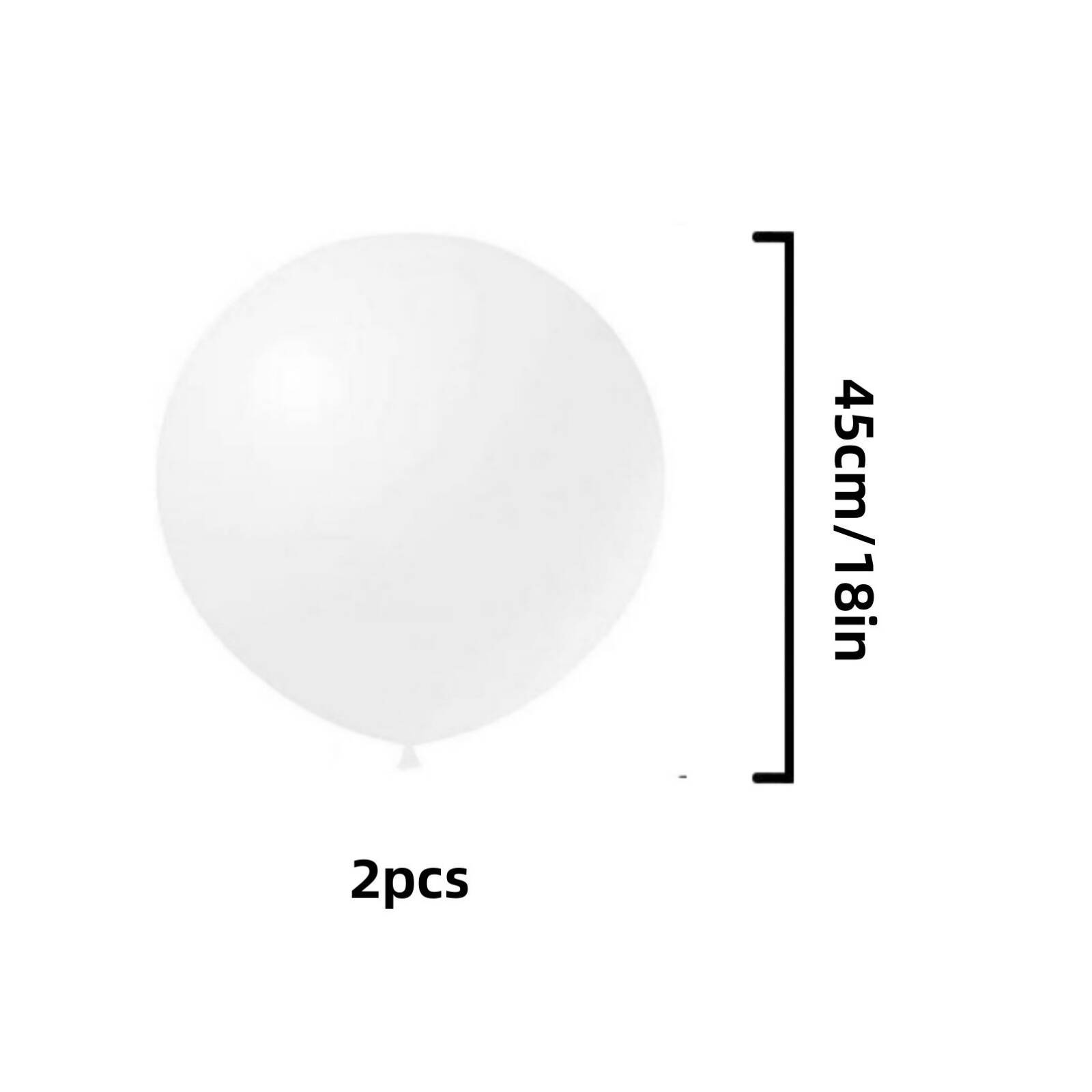 2pcs 18in Macaroon Colorful Balloons for Photoshoot Wedding Birthday Party