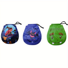 50 Pcs Halloween Drawstring Bag Pumpkin Candy Bag Snack Biscuit Gift Bag