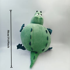 Chubby Green Crocodile Plush Toy with Drum Belly Soft Stuffed Animal S