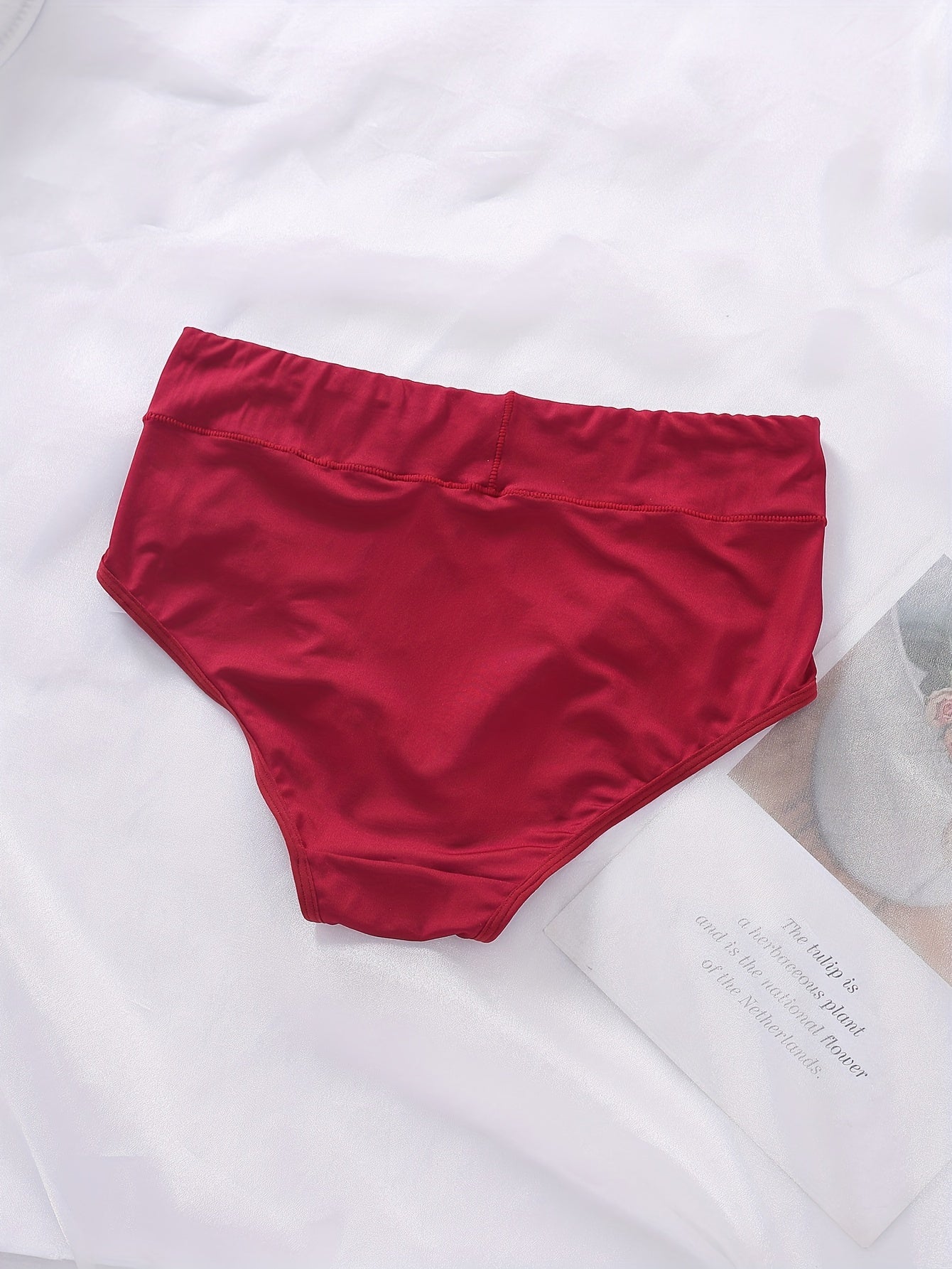 3 Pack Plus Size Panties Set Soft Solid Comfort Briefs