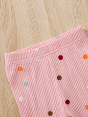 Polka Dot Romper & Pants Set for Newborn Girls