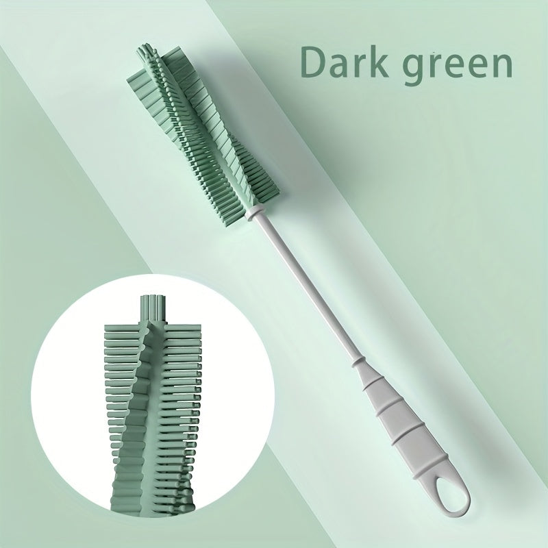 Long Handle Silicone Bottle Brush Water Cup Cleaner Cleaning Brush