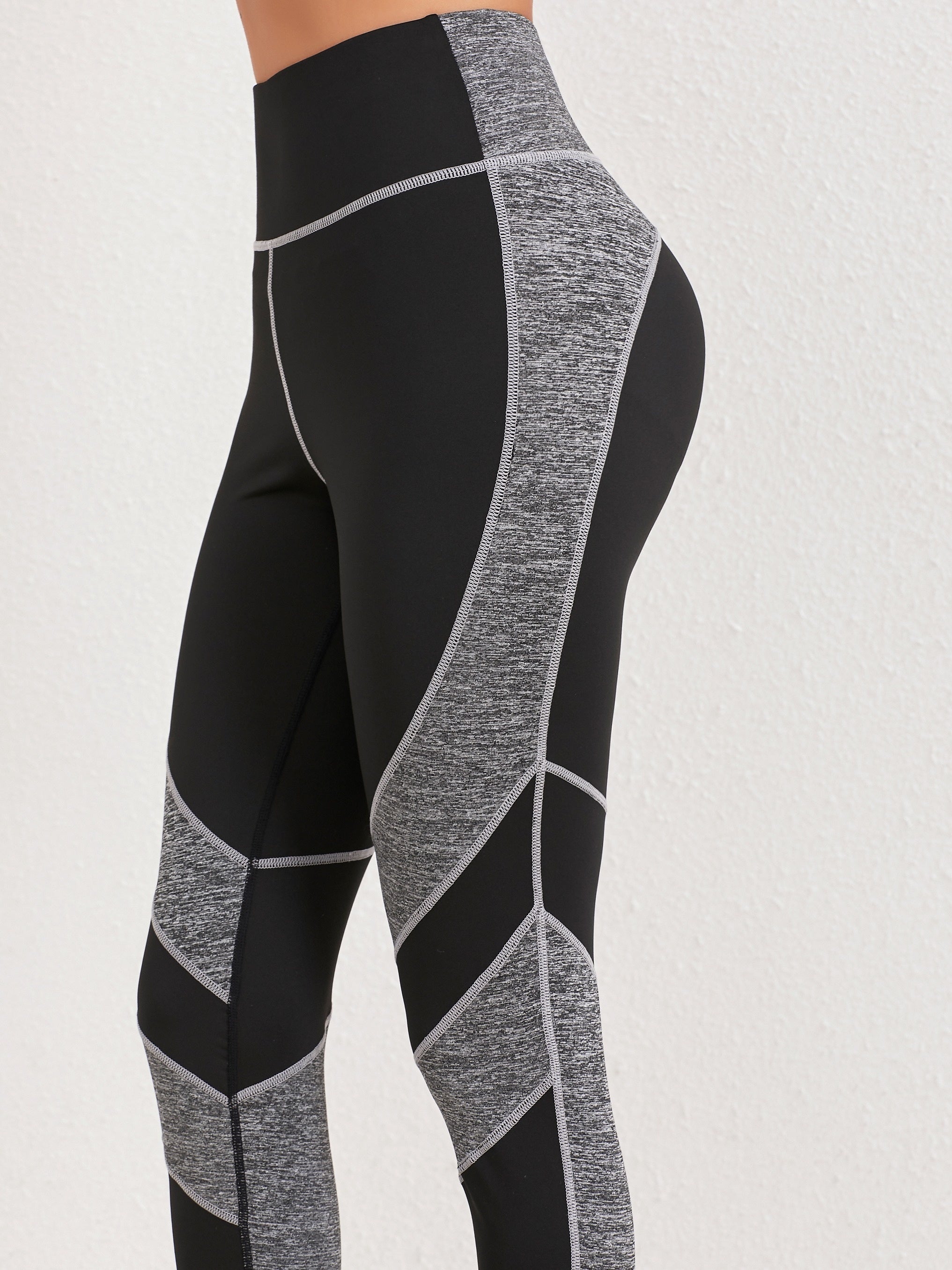 High Waist Tummy Control Fitness Pants Quick Dry Running Yoga Hip Lifting Sports