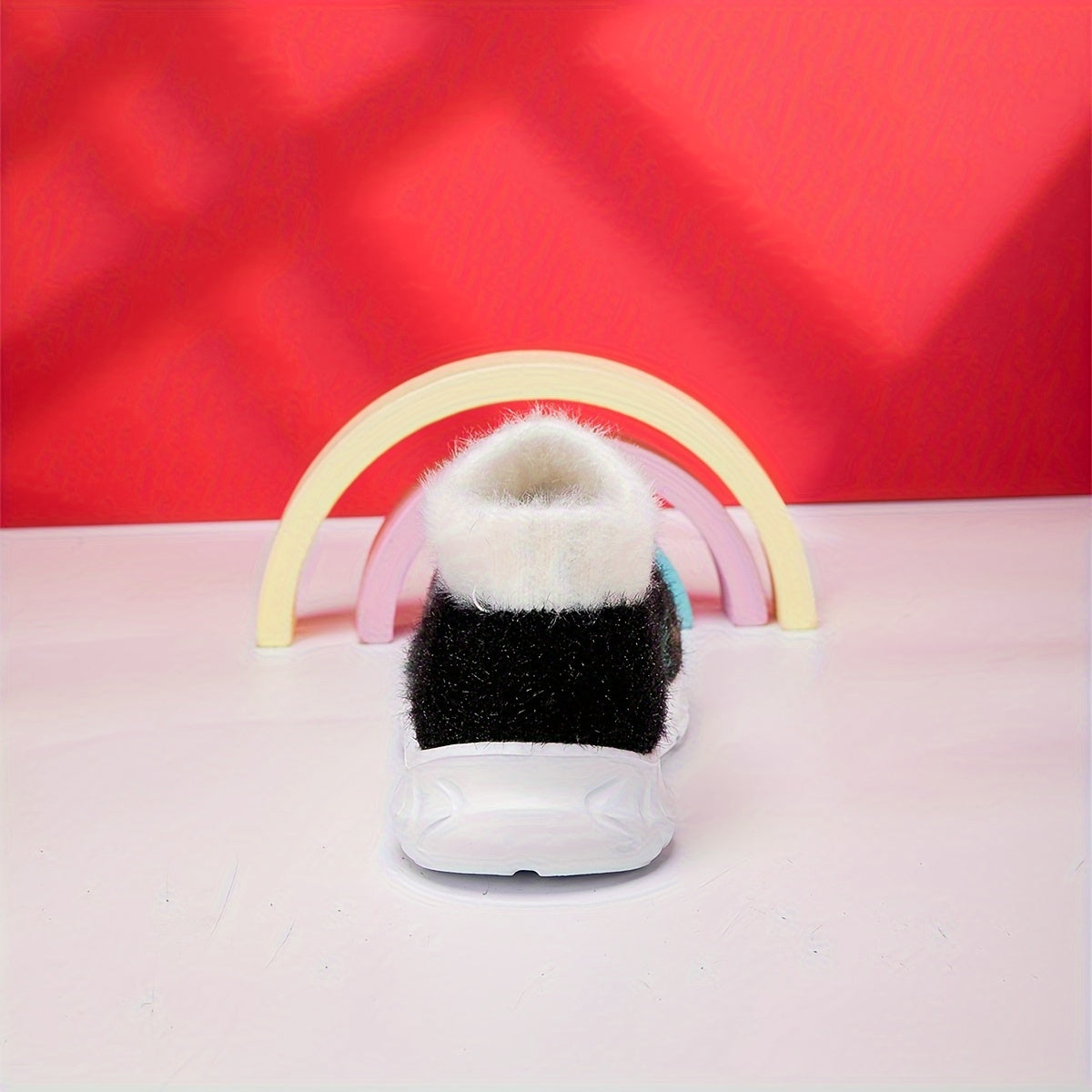 Girl's Christmas Slip On Thermal Sock Shoes Soft Comfy Winter Sneakers