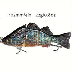 10 21g Peacock Bass Fishing Lures Jointed Swimbaits 418a