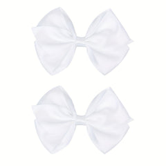 2pcs Satin Bow 10-16 Cm Headwear Princess Hair Accessories for Party