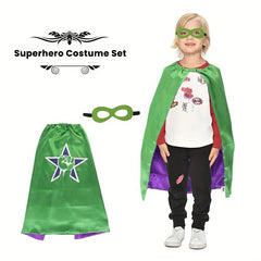 Kid's Superhero Cape & Mask Set - Halloween Party Favors