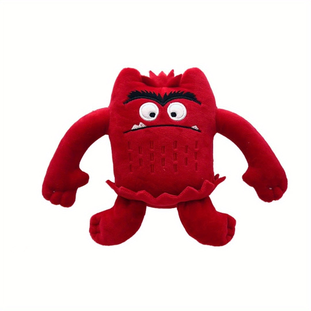 7pcs Cute Emotional Monster Plush Toys Stuffed Dolls Red Yellow Grey Rose Colors