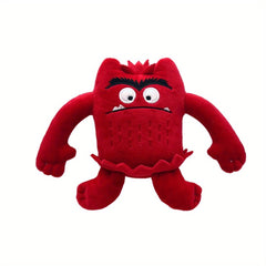 7pcs Cute Emotional Monster Plush Toys Stuffed Dolls Red Yellow Grey Rose Colors