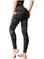 Leopard Print High Waist Leggings with Pocket