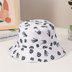 Skull Pattern Fisherman Hat European N Street Hip hop Hat Summer Sun Visor Hat