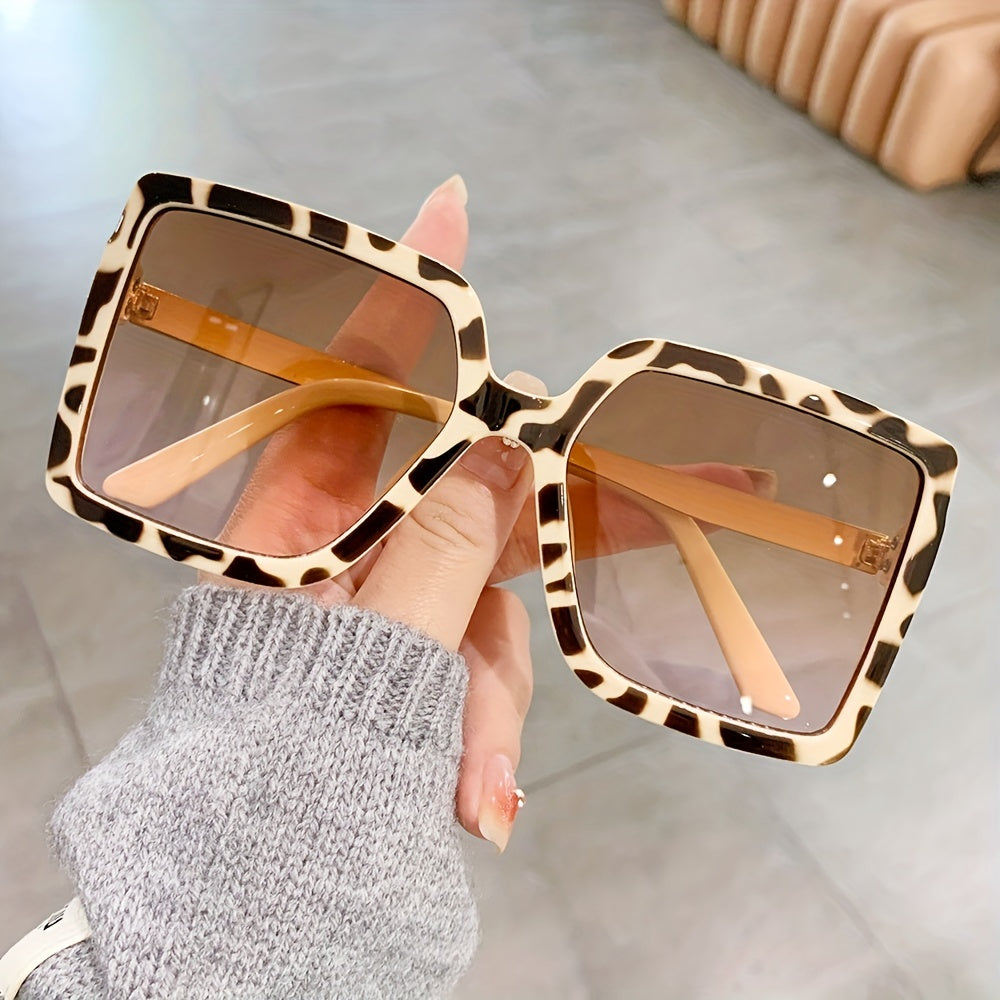 Oversized Square Sunglasses Gradient UV400