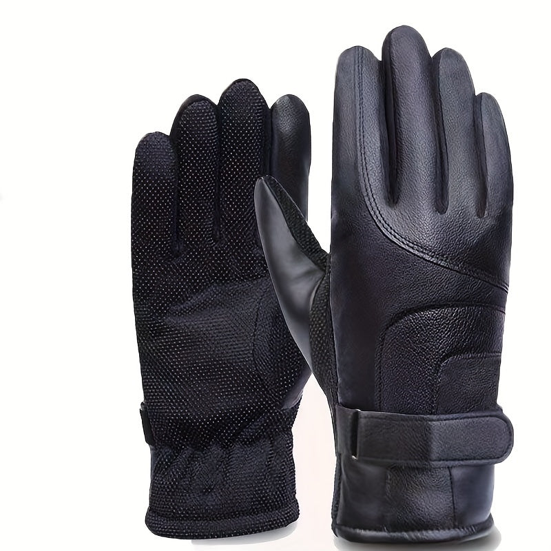 Winter Touch Screen Gloves Thickened Warm Wind Rain Cold Resistance