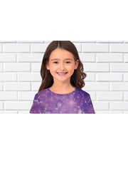 Girls Summer 3D Animal Long Dress Short Sleeve Princess Dress