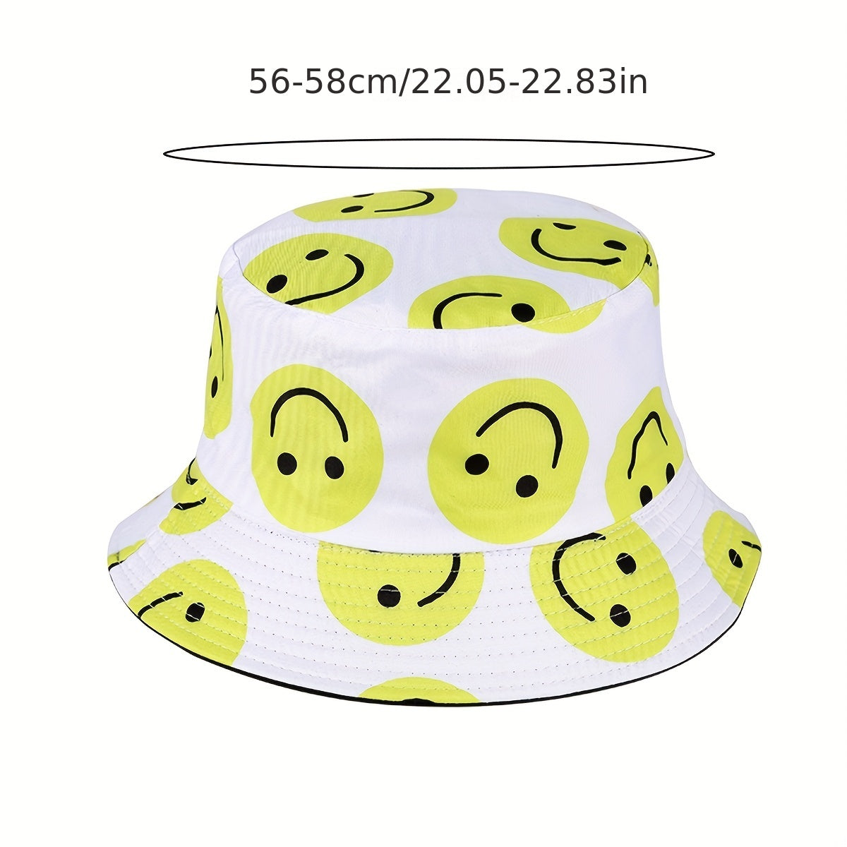 Men's Happy Face Sunshade Bucket Hat