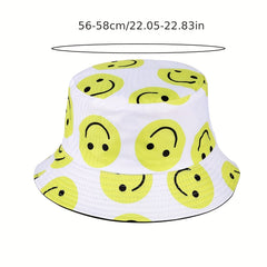 Men's Happy Face Sunshade Bucket Hat