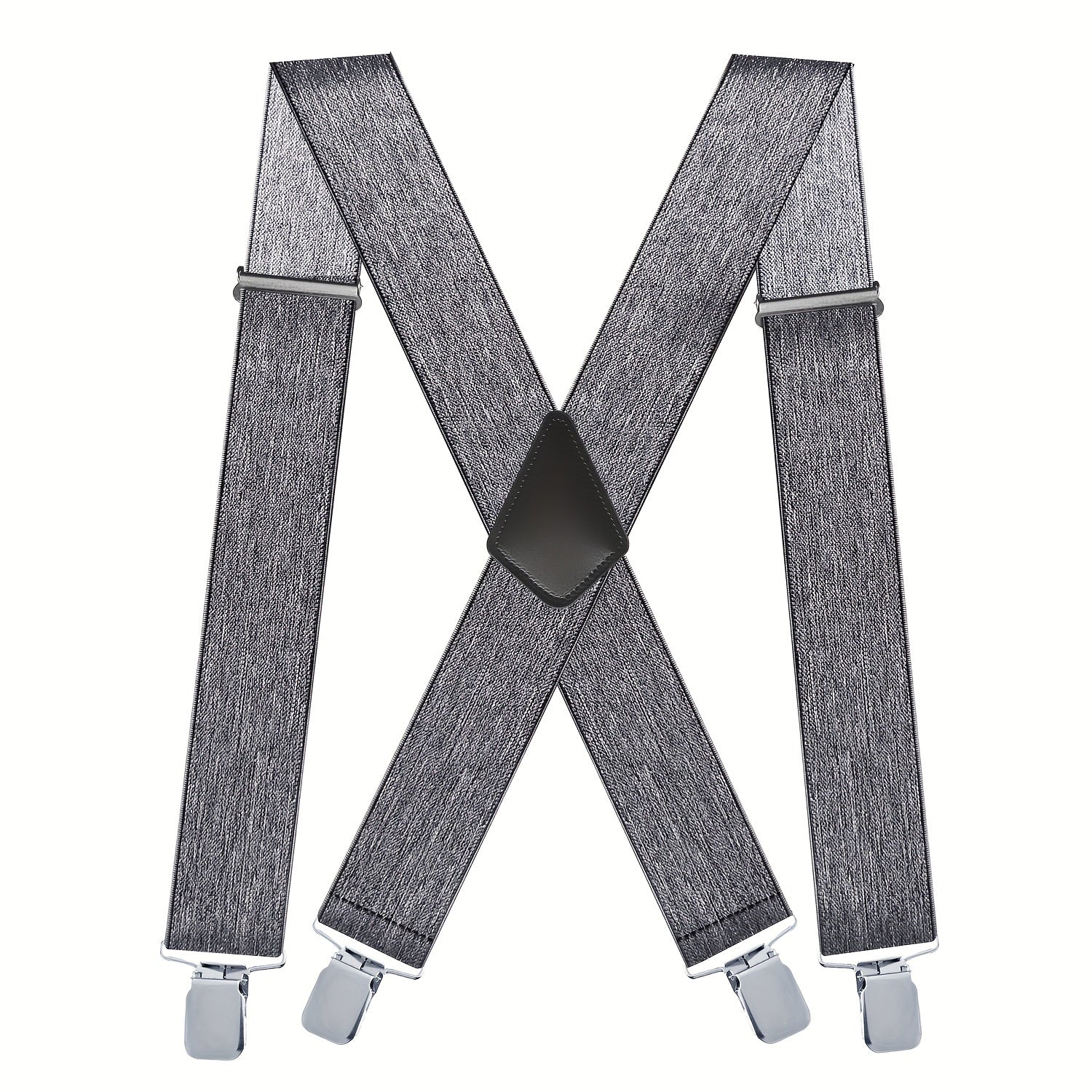 Men's Vintage Elastic Suspenders Braces X Shape Adjustable