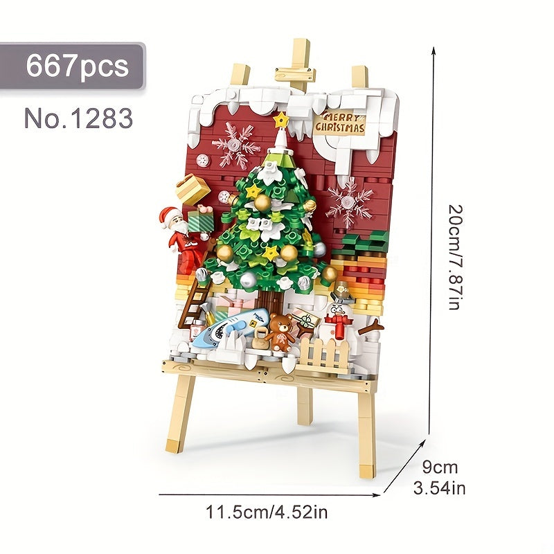 DIY Christmas Tree Building Blocks Set Toy Gift Home Decoration