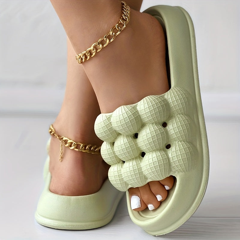 Women's Bubble Pillow Slides Soft Open Toe Non Slip Slipper