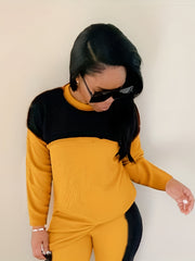 Colorblock Tee & Leggings Set