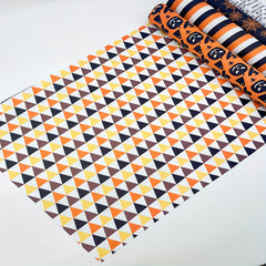 5pcs Large Halloween Fabric DIY Patchwork with Pumpkin Ghost & Spider Web Prints