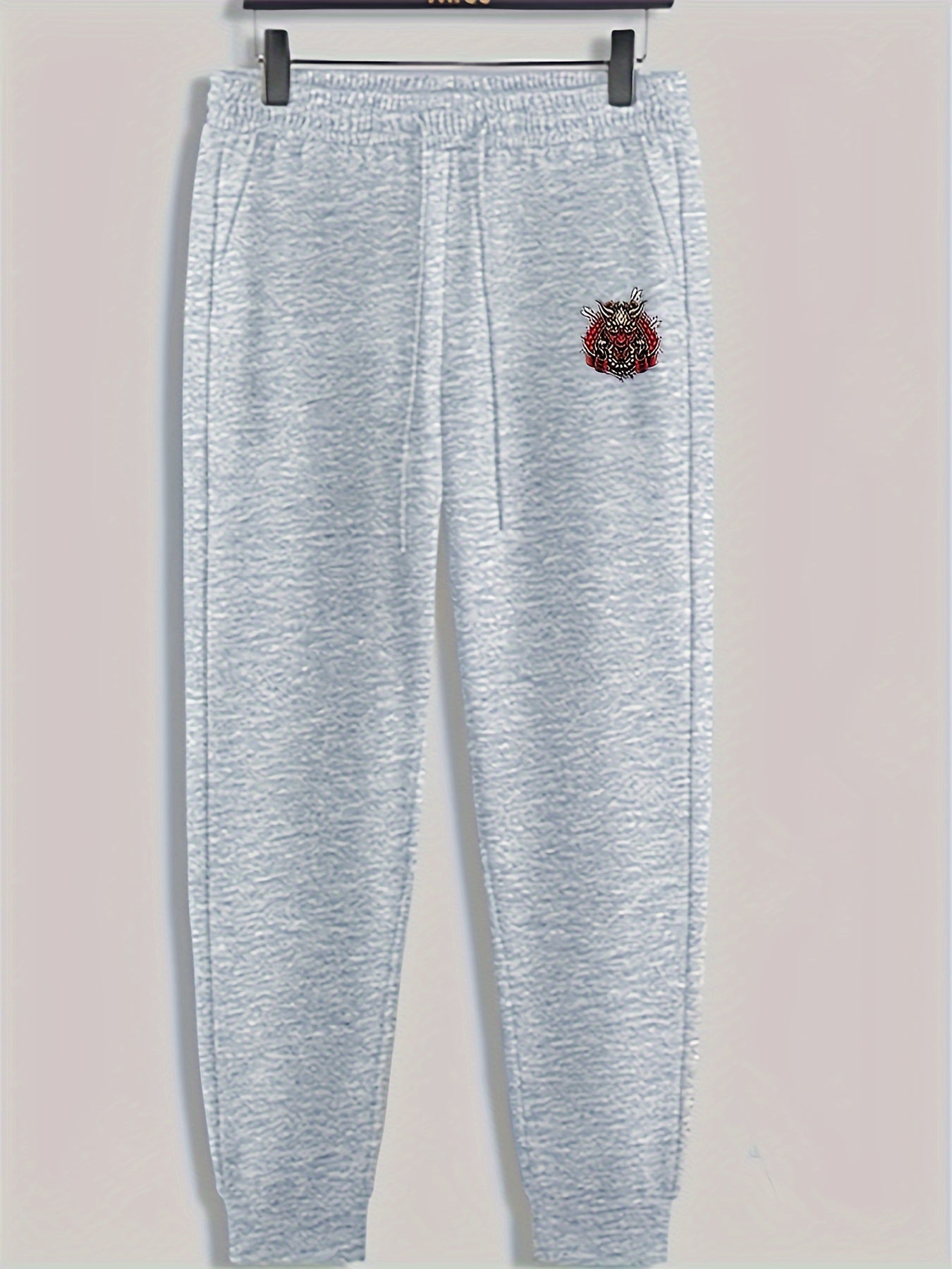 Abstract Pattern Print Men's Pants Drawstring Sweatpants Loose Casual Trousers