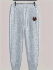 Abstract Pattern Print Men's Pants Drawstring Sweatpants Loose Casual Trousers