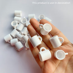 5pcs Resin Coffee Cup Charms for Dollhouse & Micro Landscape
