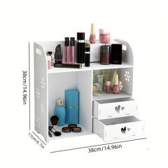 Large Capacity Desktop Cosmetic Storage Box Drawer Type Dustproof