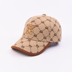 Kids Baseball Cap Bear Embroidered Sun Protection Sunshade Hat