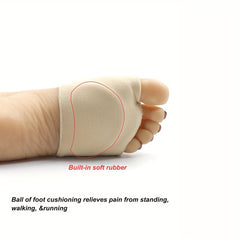 Breathable Non-Slip Forefoot Pad Silicone Anti-Pain Half Palm Pad