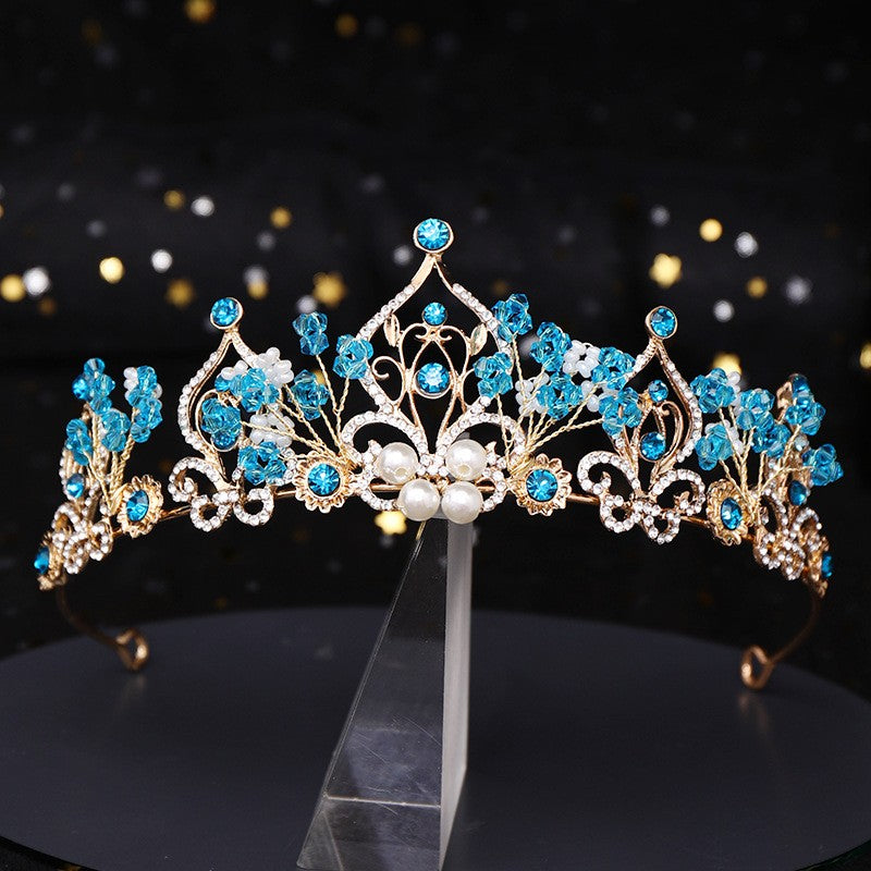 Crystal Rhinestone Tiara for Wedding Party Costume