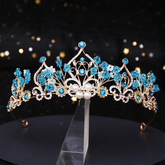 Crystal Rhinestone Tiara for Wedding Party Costume