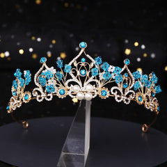 Crystal Rhinestone Tiara for Wedding Party Costume