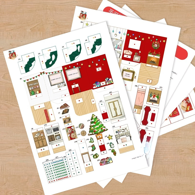 Christmas Pop up Book Greeting Card DIY