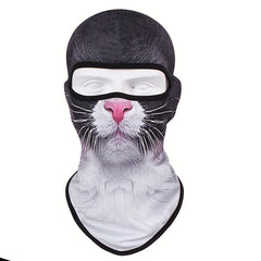 3D Animal Pattern Cap Mask Balaclava Sun Protection Quick Drying Headgear