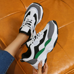 Women's Chunky Sneaker Lace-up Running Shoes