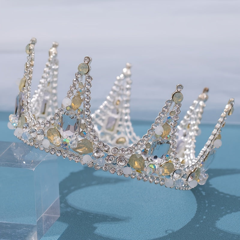 Girl's Rhinestone Crown Tiara Hair Accessory for Fairy Princess Party